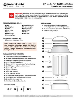 Natural Light Flat Roof Drop Ceiling Install Thumb