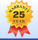 25 Year Warranty Seal