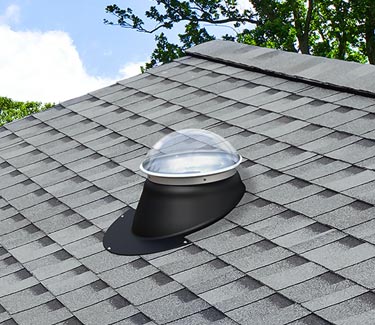 Natural Light pitched roof tubular skylight asphalt roof thumb