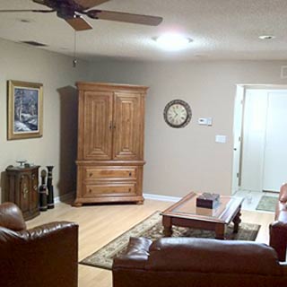 skylight in family room